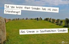 Did you know that Sweden has its own Stonehenge? Ales Stenar is in Southeastern Sweden!