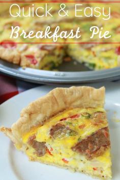 Let's do Brunch - Breakfast Pie Recipe #breakfast #foodgasm #nomnom