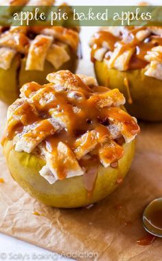 Apple Pie Baked Apples - #dessert #foodgasm #nomnom