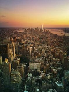 | ⊕ LANDSCAPES ⊕ radivs ⊕ ANIMALS ⊕ |/// New York City skyline at sunset.