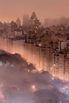 Fog... the magic of NYC, United States.