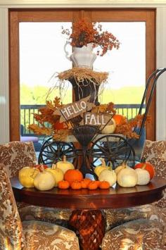 Fall decoration #fall #decoration #centerpiece