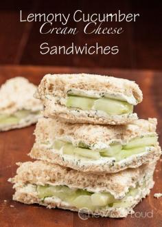 Lemony Cucumber Sandwich - #sandwich #foodgasm #nomnom