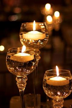 
                    
                        Floating Candle Centerpiece Creates An Amber Ambience by tablescapesbydesign
                    
                