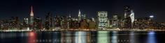 
                    
                        Panoramic Skyline of Midtown Manhattan at Night - New York City Skyline Photography
                    
                