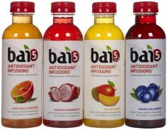 Bai is an an natural antioxidant infusion, packed with flavor, not sugar. Now there is an easy, convenient way to get "carried away" with Bai 5. Bai is easy to lift into the car, the pantry and onto your shelves at home; compact for travel to parties, outdoor events and weekend getaways; and cheerful and appealing to the eye - no gift wrapping necessary!
