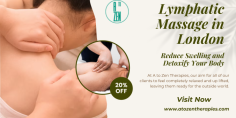 Experience ultimate relaxation and detoxification with a lymphatic massage in London, from A to Zen therapies. Our experienced therapists use gentle, rhythmic movements and special techniques to optimize lymph flow, reduce swelling and strengthen the immune system. Say goodbye to stress and hello to revitalization. Make an appointment now!