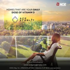 ACE Starlit adorns the most exclusive residential property in Noida sector 152, letting you rise and shine to a stellar lifestyle. The project offers luxuries, connectivity, abundant greenery, and much more that make for a starry lifestyle.