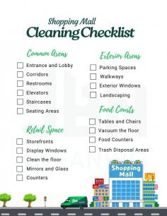 Ensure your shopping mall remains clean and tidy with our comprehensive shopping mall cleaning checklist. From sparkling floors to sanitized restrooms, our checklist covers every corner, ensuring a welcoming environment for shoppers. Contact JBN Cleaning for more details.