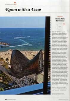 25 Years of "Room with a View" Photos : Condé Nast Traveler::  ROOM 1601  BARCELONA, SPAIN  November 2011
