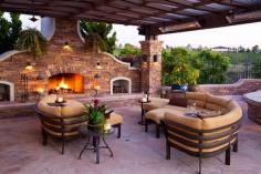 Customize Traditional Outdoor Patio Ceiling with Natural Brown ...