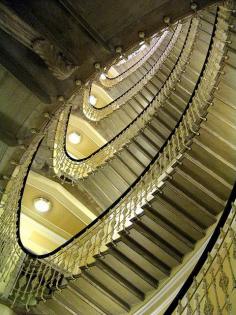 Grand staircase, The Bristol Palace Hotel, Genoa, Italy  photographer: Robert in Toronto, copyright: Robert Wallace