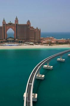 Impressive bridge in Dubai, United Arab Emirates.