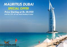 book online Mauritius Dubai Special Tour  package from India Dubai package starting from Rs.76,900 8D/7N only. get 10% off any hotel booking in Dubai. Click here to more information