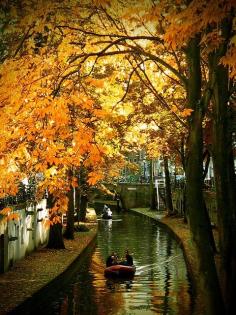 Early Autumn, Channels in Utrecht, The Netherlands.