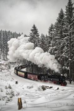 Tyle jest w Naszej Ojczyźnie pięknych kolejowych tras... czas pomyśleć o takich pociągach jak ten na tej wspaniałej fotografii.
