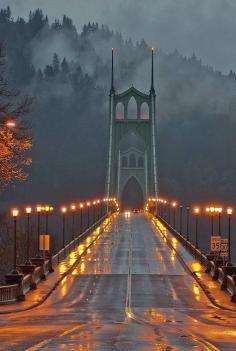 St. John's Bridge, Portland, Oregon.