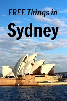 Travel tips - 18 FREE things to do in Sydney, Australia