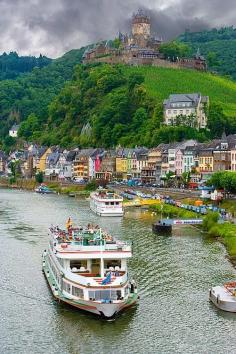 Mosel River with Cochem Castle, Germany