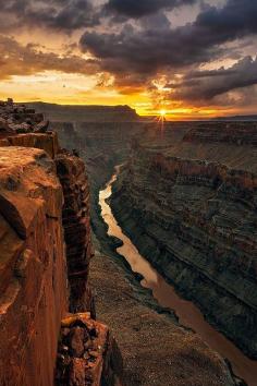 Classic Sunrise at Toroweap, Grand Canyon National Park, Arizona, United States of America.