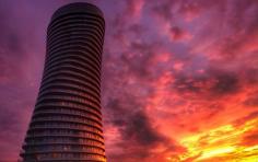 Absolute Condominiums Mississauga, Mississauga, Ontario — by Dare to Go. Fiery sky!