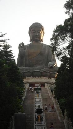The colossal Tian Tan Buddha (or simply the "Big Buddha") is one of Lantau Island's best known landmarks. Hong Kong