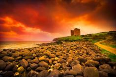 Abandoned medieval castle on #Ireland Dingle coast