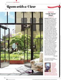 25 Years of "Room with a View" Photos : Condé Nast Traveler::  MEADOW SUITE  NEW YORK, NEW YORK  September 2012