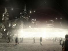 Lighting up winter at Federation Square