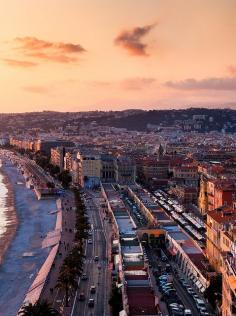 Nice, France and the Promenade des Anglais
