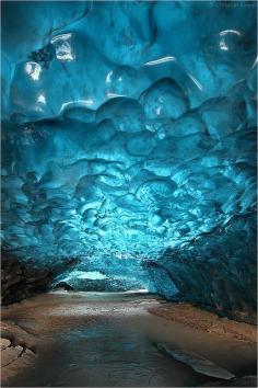 blue cave in Iceland