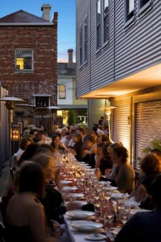 Laneway outside Libertine, North Melbourne at Melbourne Food and Wine Festival