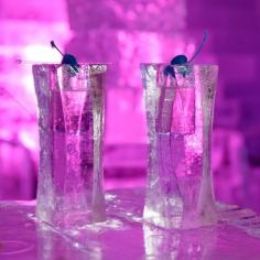 Enjoy a drink at the Minus 5 Ice Bar at the Mandalay Bay Hotel