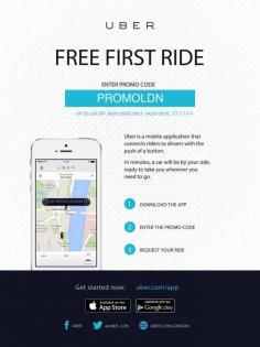 Register a new account at Uber using the promo code PROMOLDN and get £20 free taxi credit! get.uber.com/...