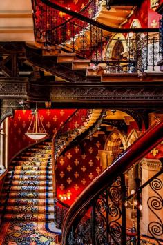 Staircases in St Pancras Hotel by Otto Berkeley on 500px #London #England #Europe