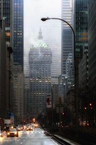 NYC. Park Avenue at dawn.