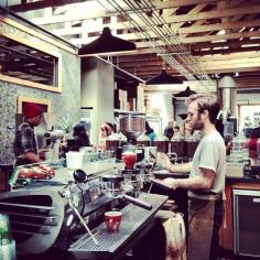 Four Barrel Coffee in San Francisco, CA. Really busy sometimes but worth it.