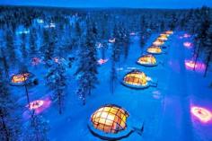 Glass Igloo Village Hotels, Finland!