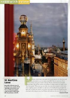 25 Years of "Room with a View" Photos : Condé Nast Traveler::  ROOM 605  LONDON, ENGLAND  August 2007