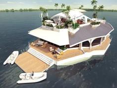 Is this a houseboat?  How cool would this be to vacation on...live on...