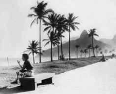 #travelcolorfully ipanema beach, rio de janeiro, brazil. 1950's
