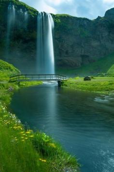 Waterfall Bridge, Seljalandsfoss Falls, Iceland
