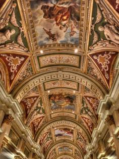 The ceiling at the Venetian Hotel, Las Vegas. Exquisite.