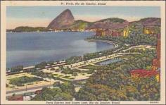 #travelcolorfully vintage rio de janeiro postcard