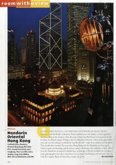 25 Years of "Room with a View" Photos : Condé Nast Traveler::  LICHFIELD SUITE  HONG KONG, CHINA  February 2008