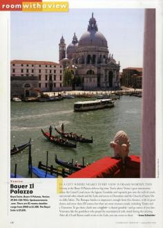 25 Years of "Room with a View" Photos : Condé Nast Traveler::  ROYAL SUITE  VENICE, ITALY  July 2007