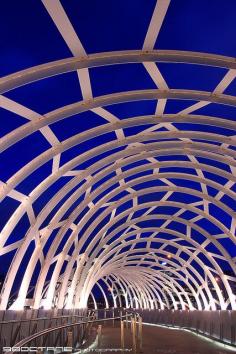 Webb Bridge at The Blue Hour, Docklands, Melbourne, Victoria, Australia