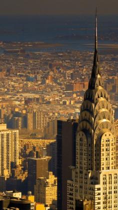 New York skyline, the Chrysler Building, New York City, United States.