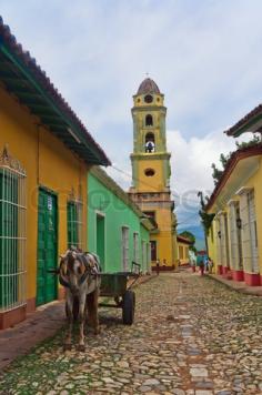 Trinidad, Cuba, view of Trinidad street