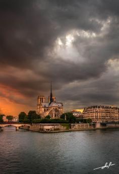 #Notre_Dame under the Storm by Doll  Photography on 500px #Paris #France #Europe